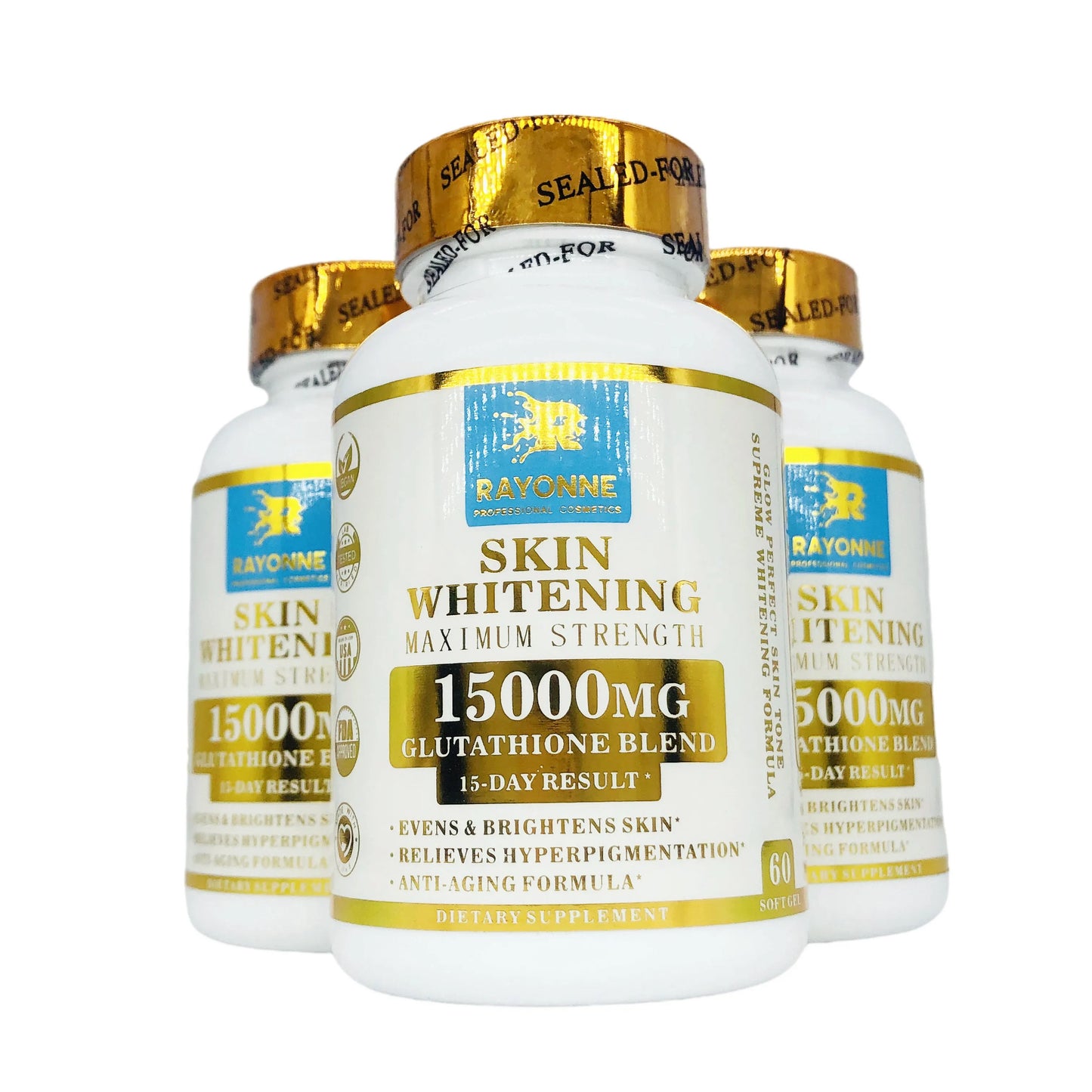 3 boxes of glutathione for a uniform and luminous complexion