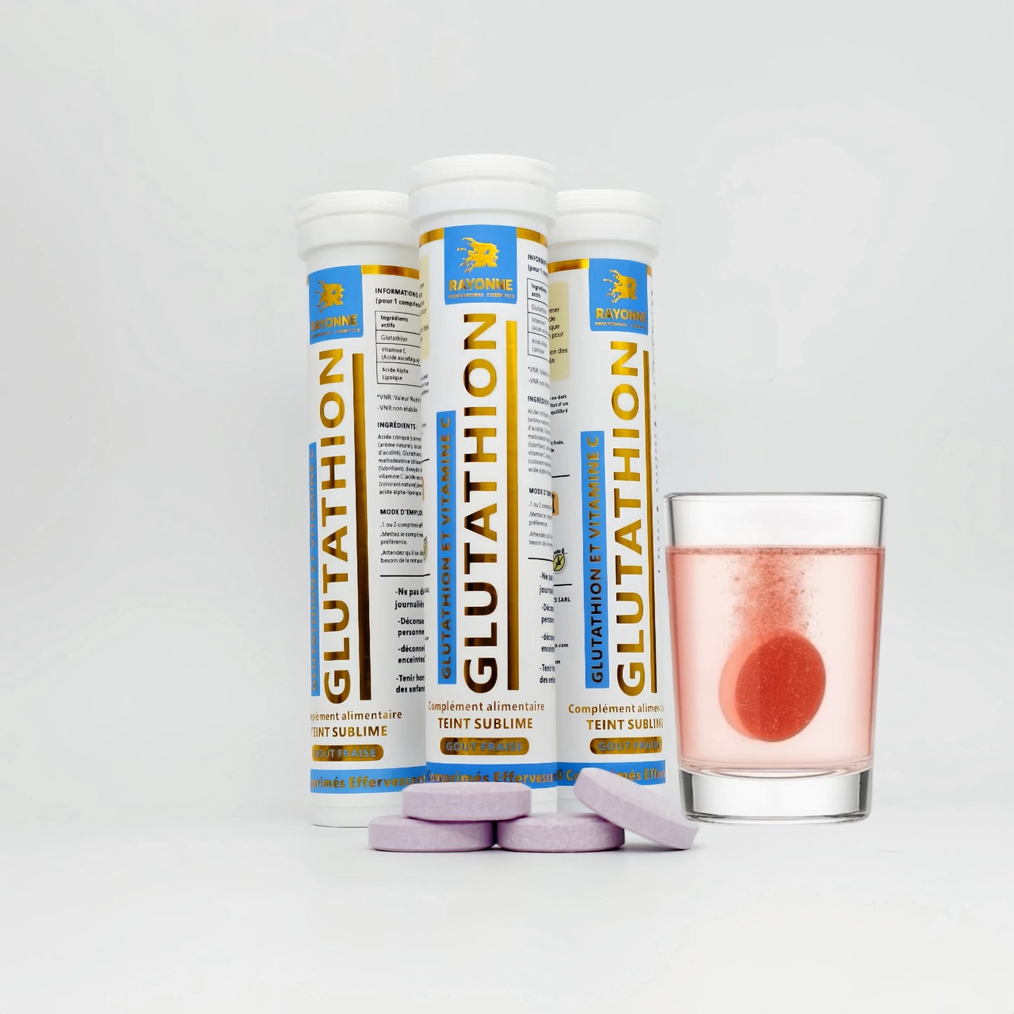Glutathion Effervescent – Teint Sublime/ Pack de 3 tubes