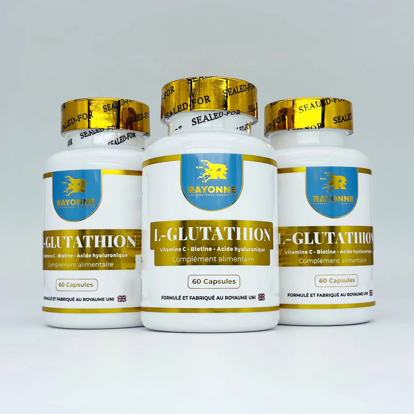 3 boîtes de glutathion teint uni et lumineux