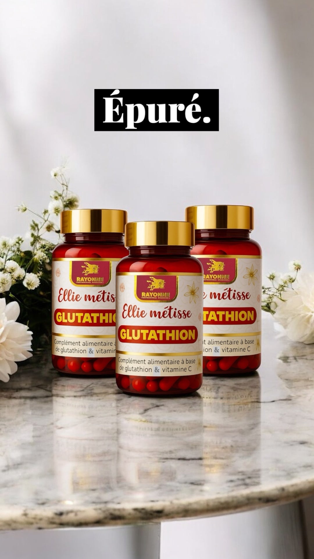 3 boîtes Glutathion Ellie Metisse – Éclat et Protection