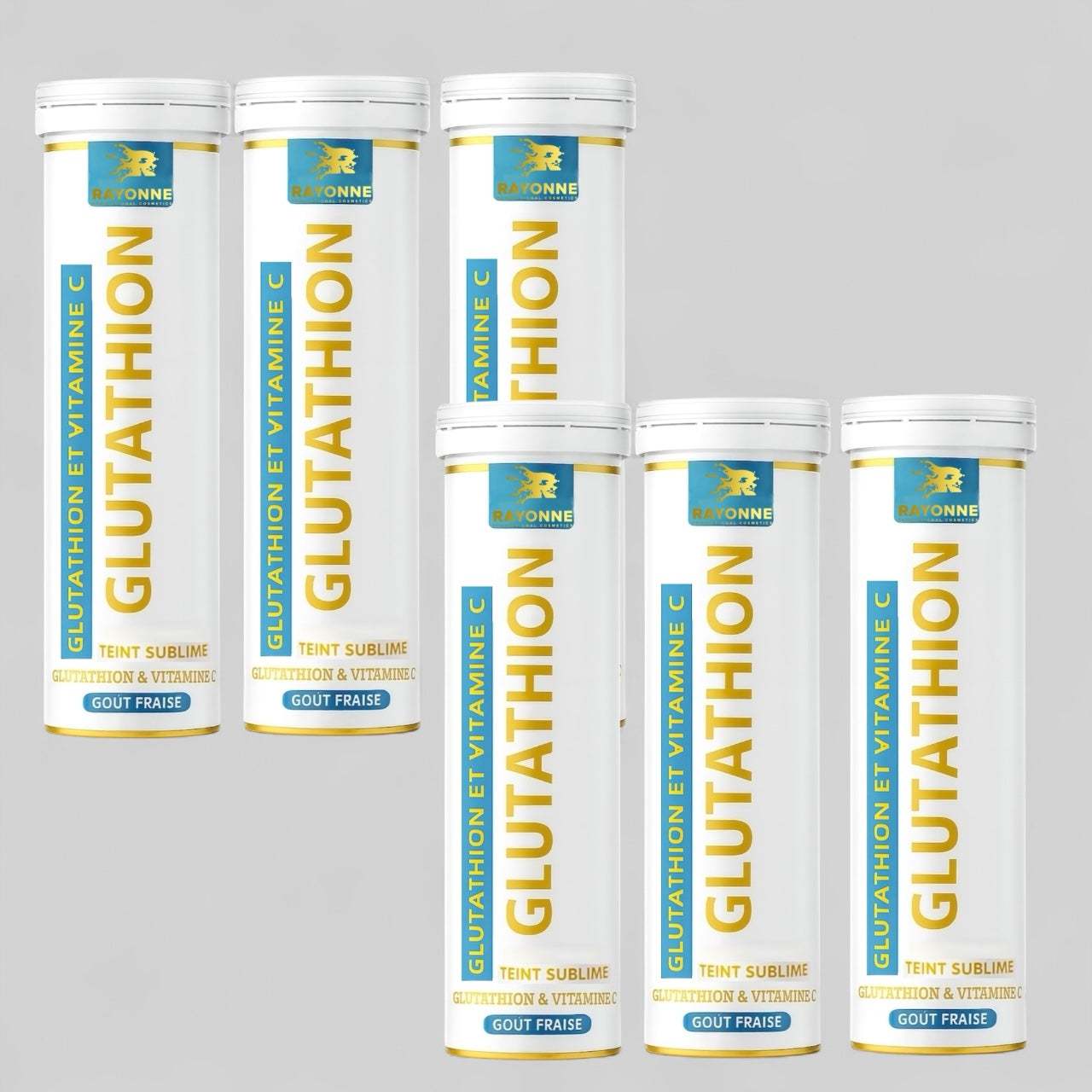 Glutathion Effervescent – Teint Sublime- Pack de 6 tubes