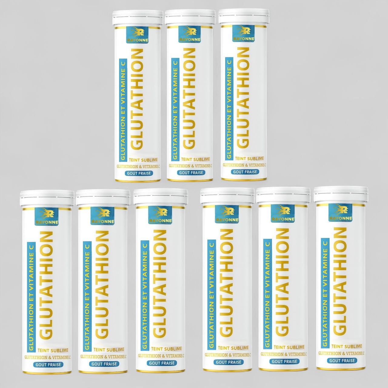 Glutathion Effervescent – Teint Sublime - Pack de 9 tubes