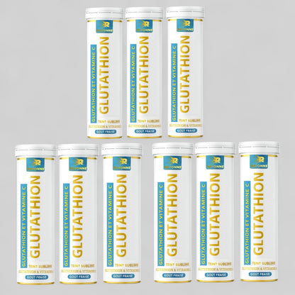 Glutathion Effervescent – Teint Sublime - Pack de 9 tubes